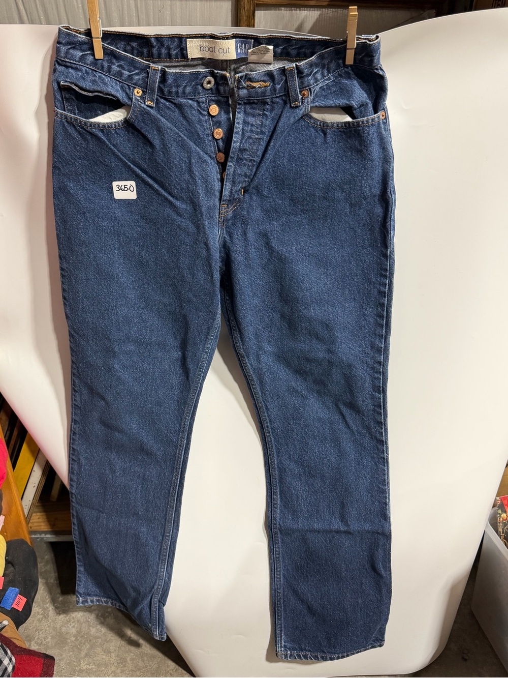 #3650-GAP Women's Dark Blue Bootcut Jeans